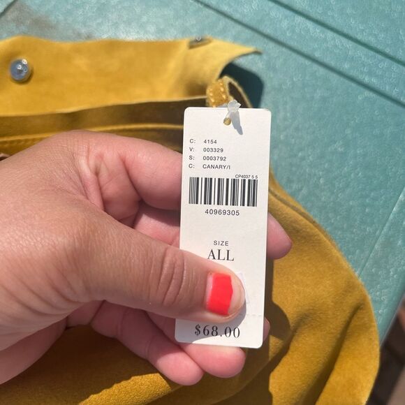 Anthropologie Suede Crossbody Bag NWT - Picture 3 of 6